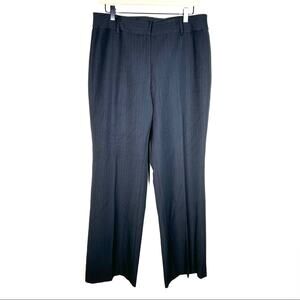 Alfani  black pin striped wide leg business casual dress pants size 12 B132